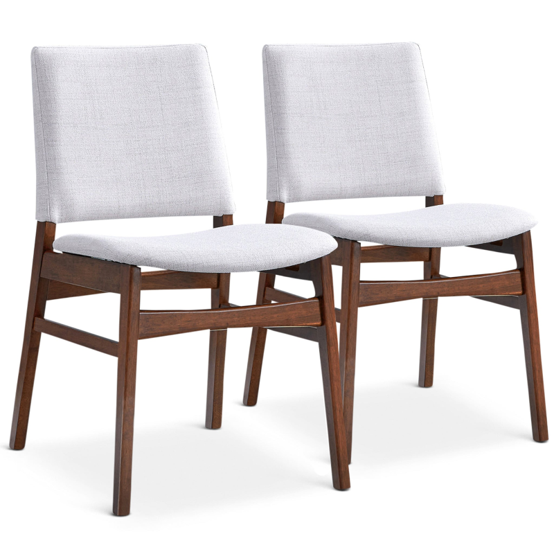 Outdoor Lighting Mid Century Modern - Mid-Century Modern Fabric Dining Chair (Set