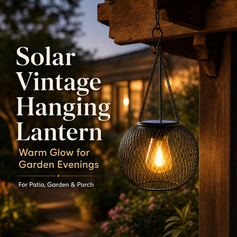 Outdoor Lighting Wire - Solar Powered LED Hanging Floor Lamp