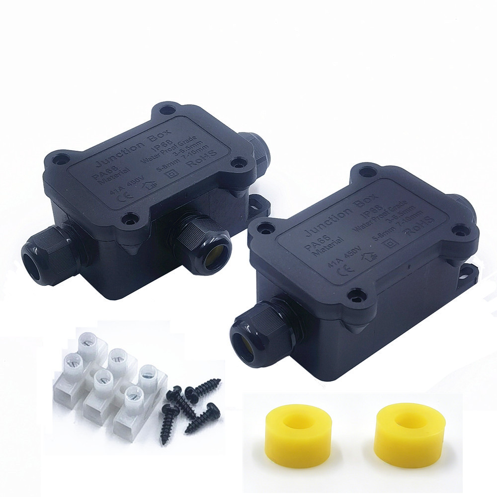 Outdoor Lighting Wire - IP68 Waterproof Junction Box 2/3 Way