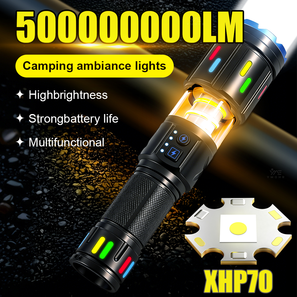 Outdoor Lighting Globes - XHP70 High Power Camping Flashlights Portable