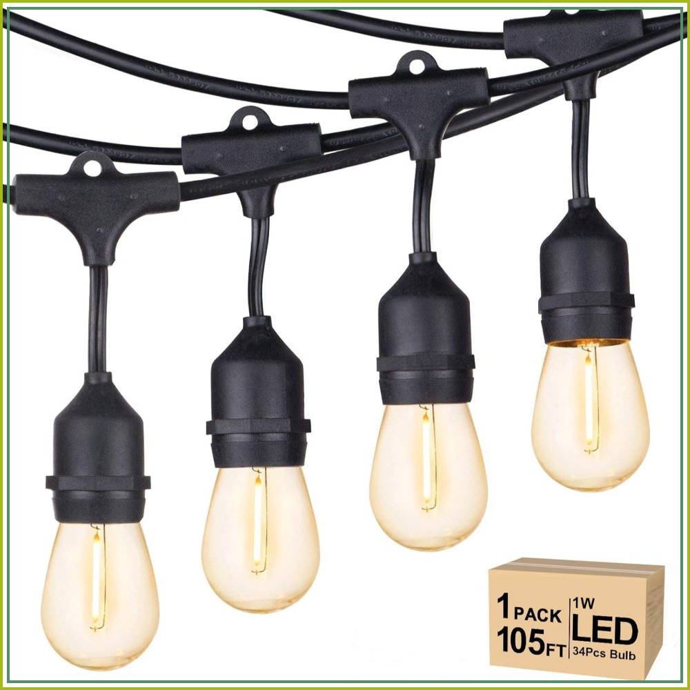 String Light Bistro - Svater Outdoor String Lights LED 105FT,