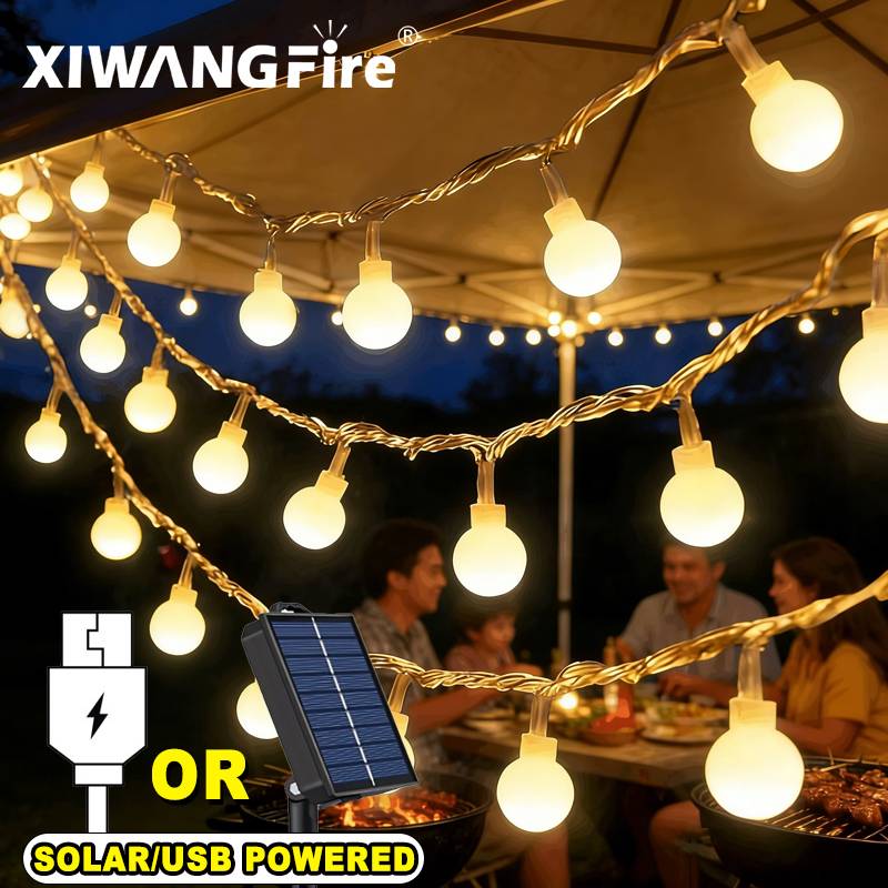 3-10M Solar/USB/Battery String – Outdoor Lighting Globes recenzja i cena