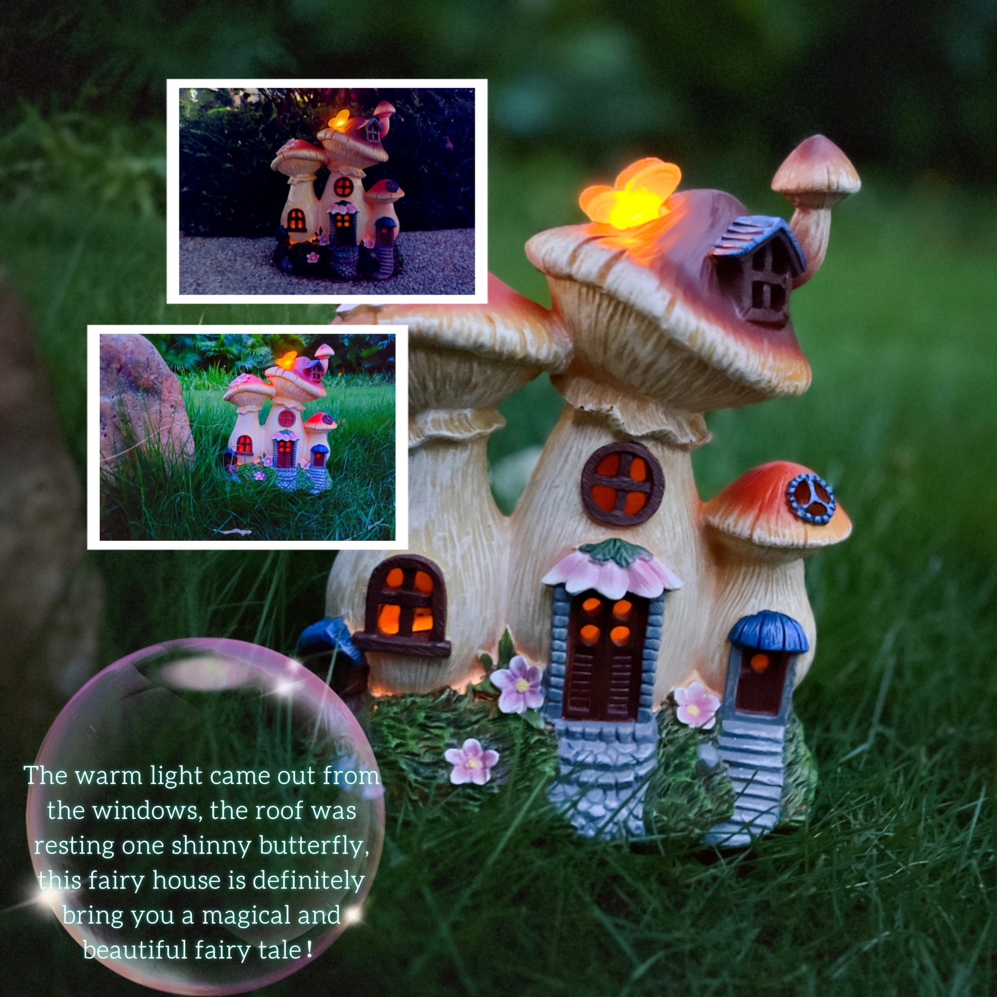 Lifelike Outdoor Mushroom Hous – Outdoor Lighting Yard Ideas recenzja i cena