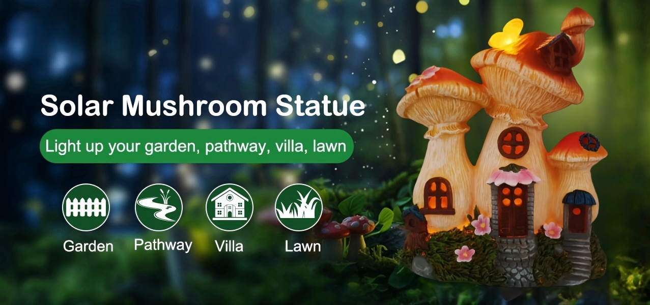 Lifelike Outdoor Mushroom Hous – Outdoor Lighting Yard Ideas recenzja i cena