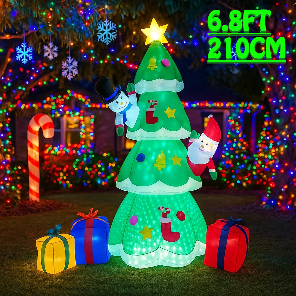 2.1M/6.8FT Christmas Tree Snow – Outdoor Lighting For Christmas recenzja i cena