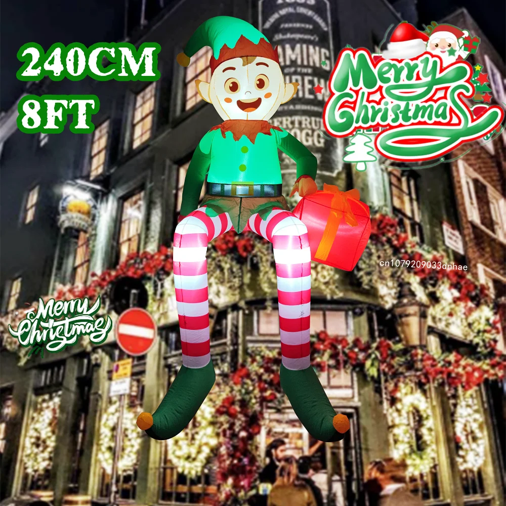 8FT Christmas Inflatable Trim  – Outdoor Lighting For Christmas recenzja i cena