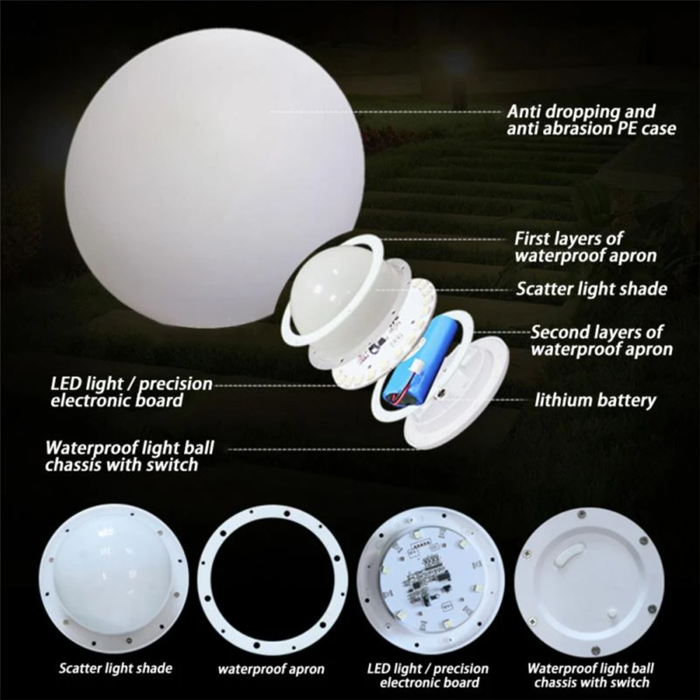 Rechargeable LED Glowing Ball  – Outdoor Lighting Manufacturers recenzja i cena