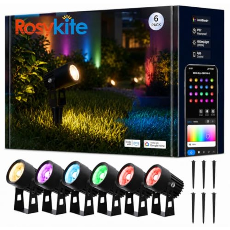Smart RGBW Landscape Lighting  – Outdoor Lighting Kit With Transformer recenzja i cena