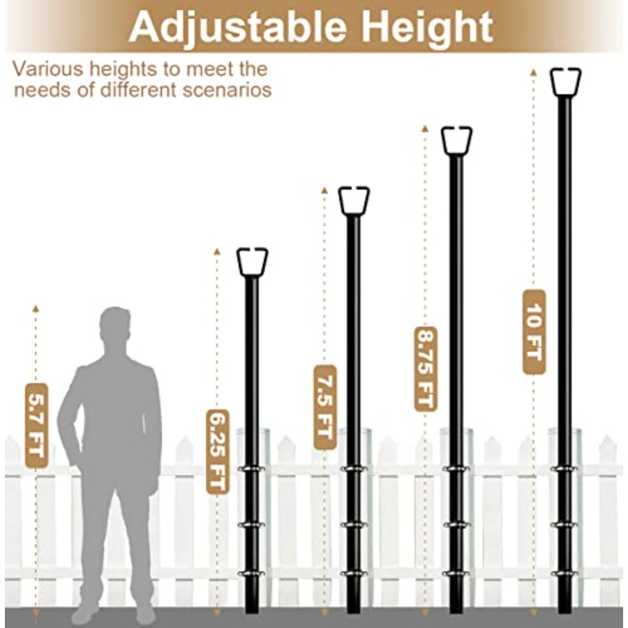 10Feet Deck String Light Poles – String Light Bistro recenzja i cena