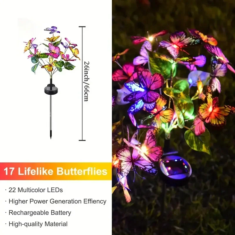 Solar LED Butterfly Garden Lig – Outdoor Lighting For Christmas recenzja i cena
