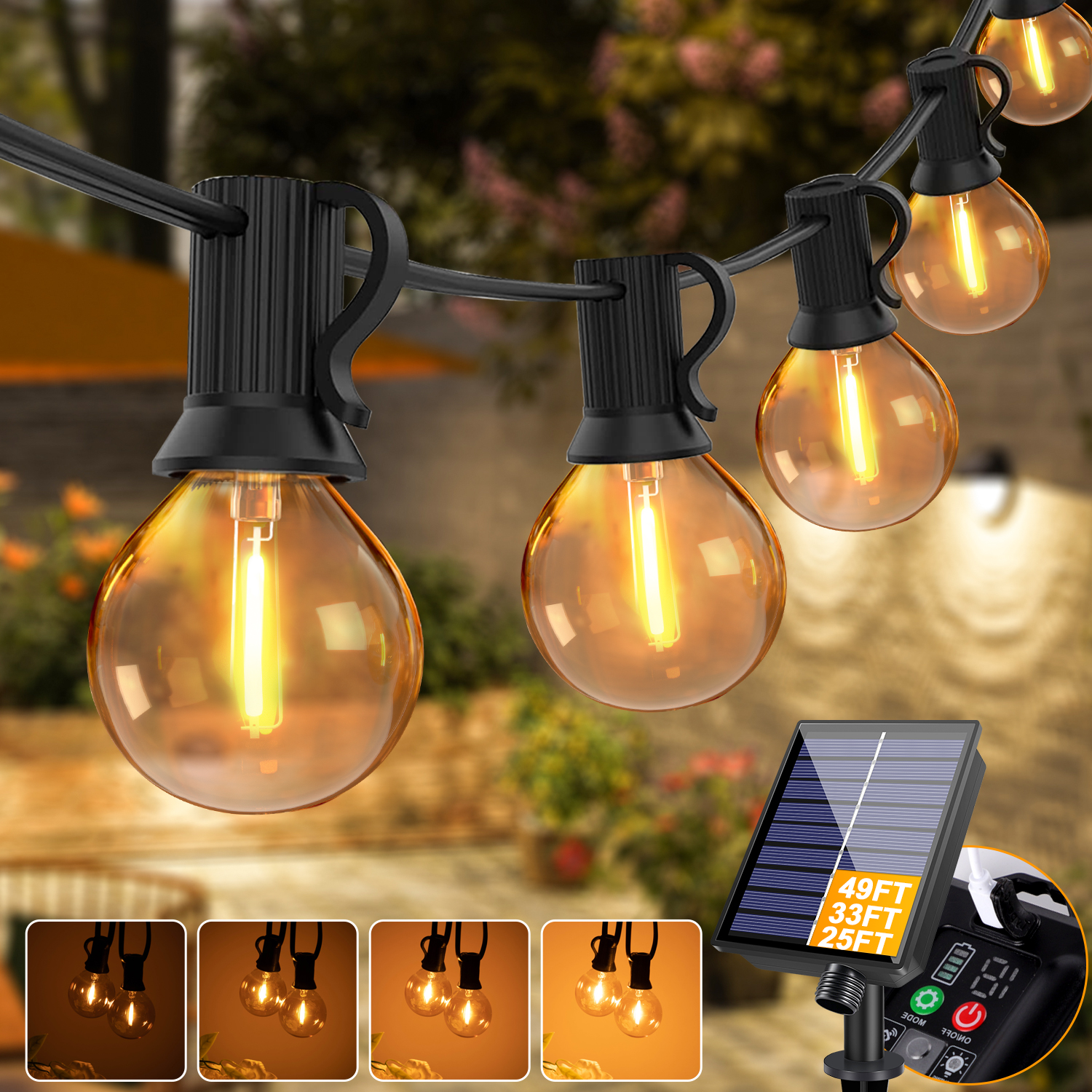 Solar String Lights Outdoor Wa – String Light Bistro recenzja i cena