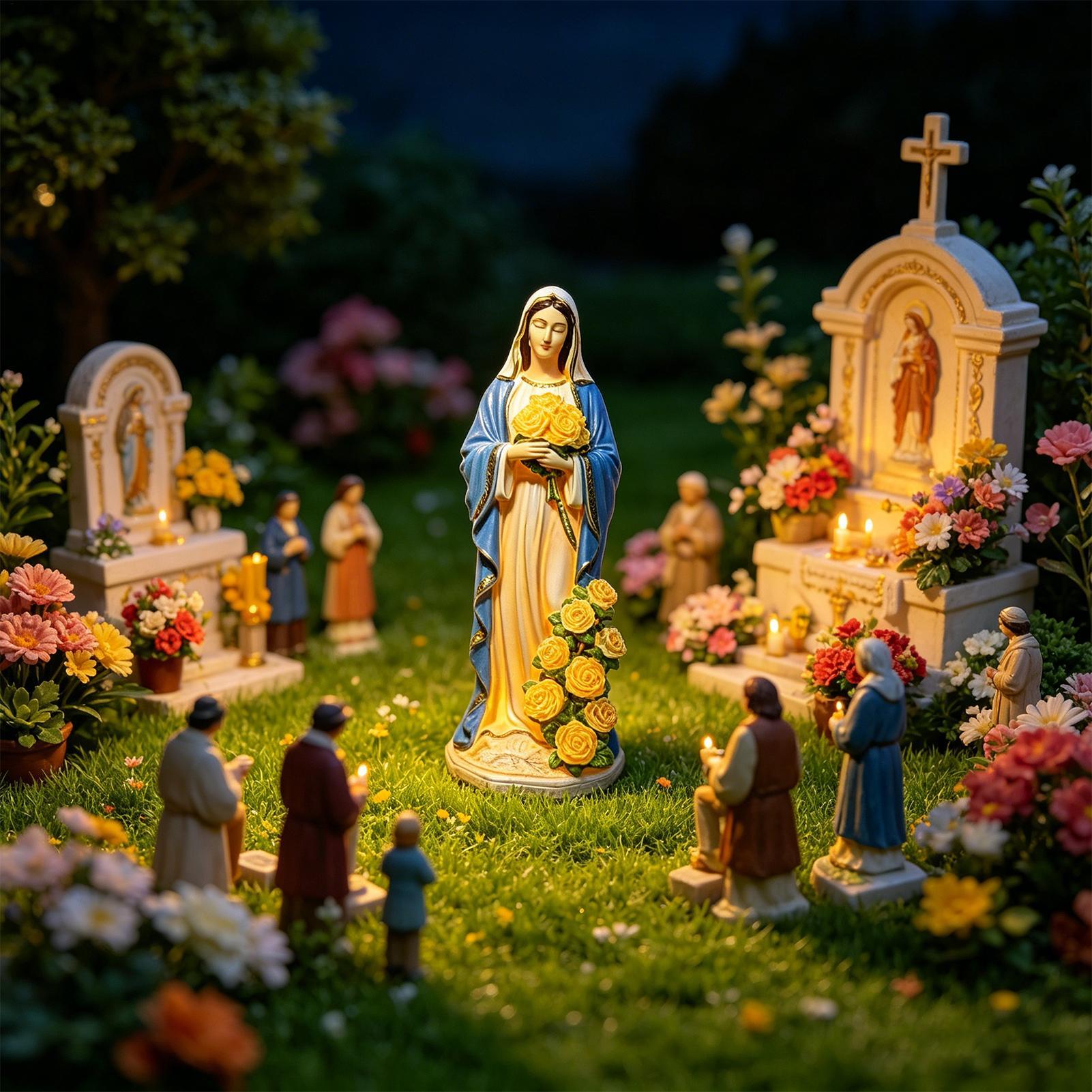 Virgin Mary Solar Statue Garde – Outdoor Lighting Quality recenzja i cena