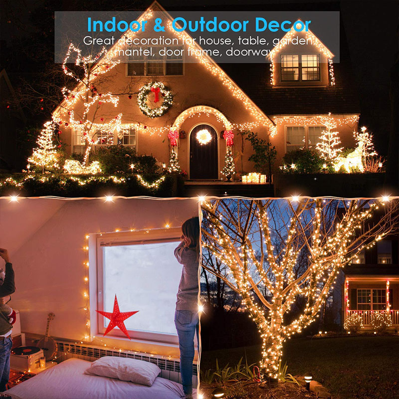160M 1600LEDs Copper Wire Wate – Outdoor Lighting No Wiring recenzja i cena