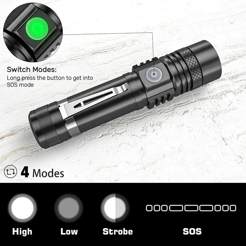 Rechargeable T6 Handheld Flash – Zinc Outdoor Lighting recenzja i cena