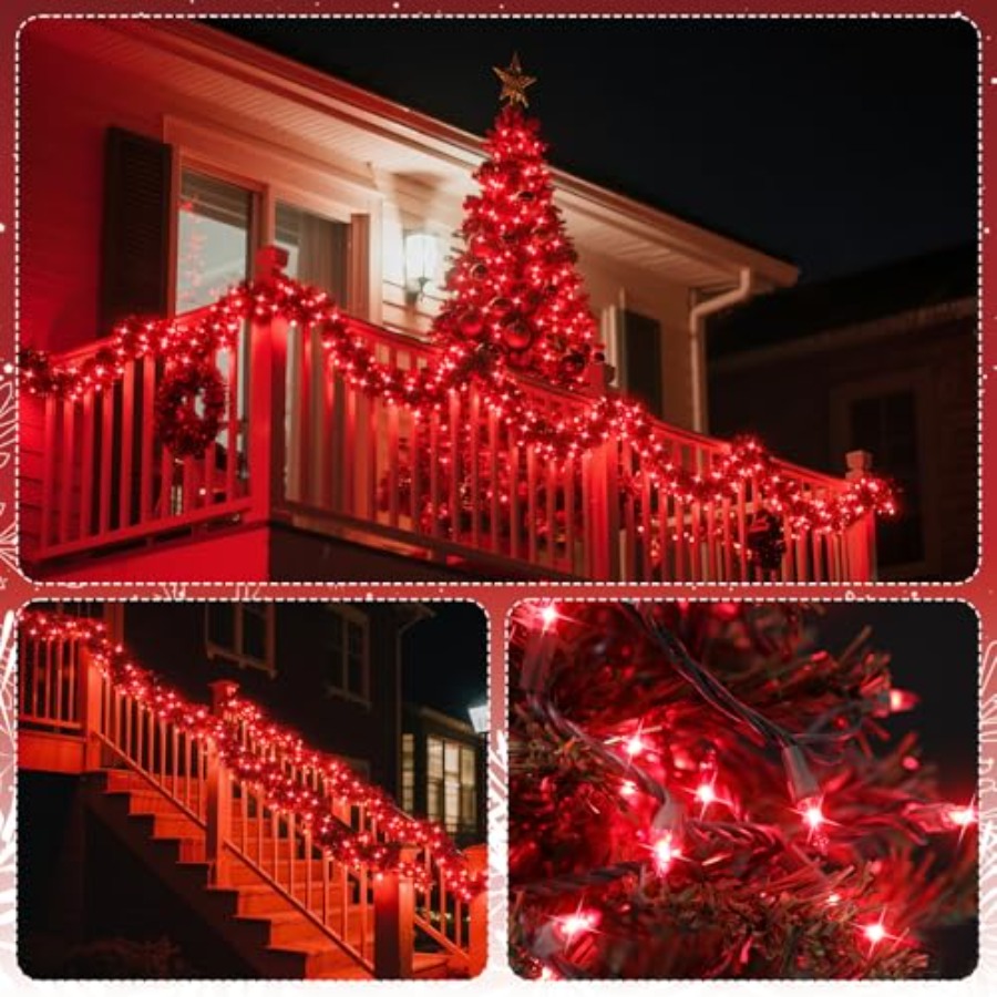 100 Count UL Certified Red Str – Outdoor Lighting No Wiring recenzja i cena