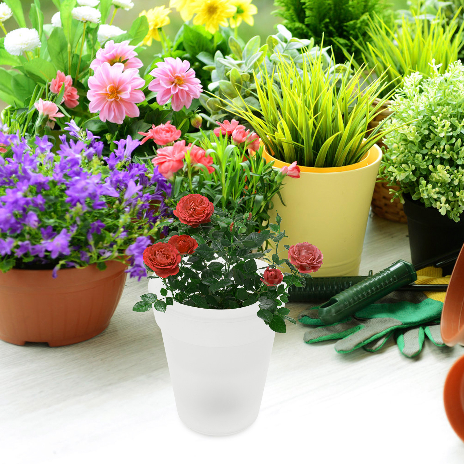 Flowerpot Solar Light Outdoor  – Outdoor Lighting For Christmas recenzja i cena