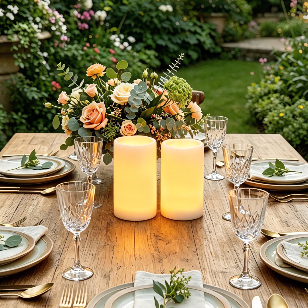 Flameless LED Pillar Candle Wa – Outdoor Lighting For Christmas recenzja i cena