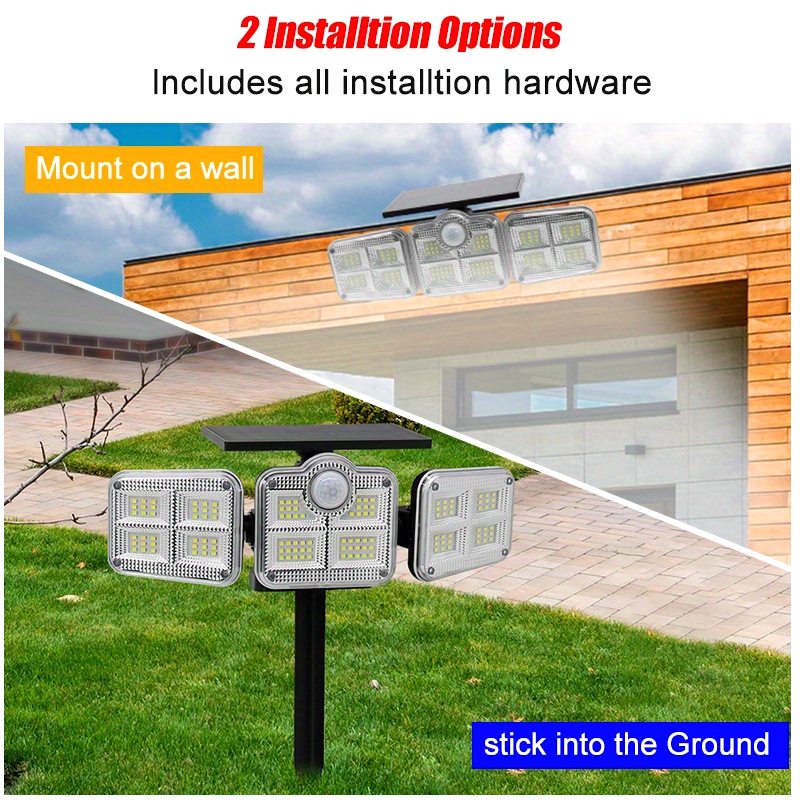 2-Pack Solar-Powered Outdoor S – Led Flood Light recenzja i cena