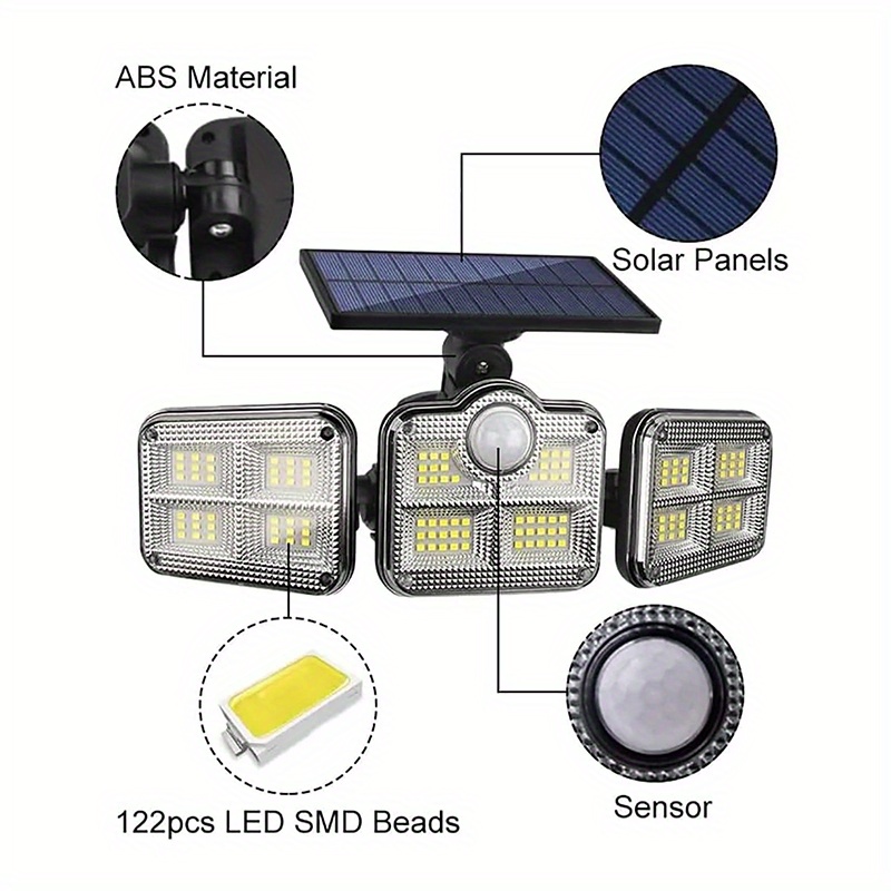 2-Pack Solar-Powered Outdoor S – Led Flood Light recenzja i cena