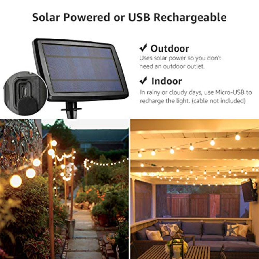 Solar Outdoor String Lights Pa – String Light Bistro recenzja i cena