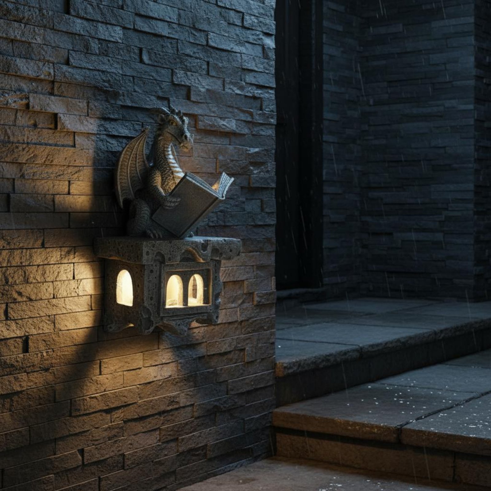 Solar Wyvern Wall Shine Auto O – Wall Lighting Outdoor recenzja i cena