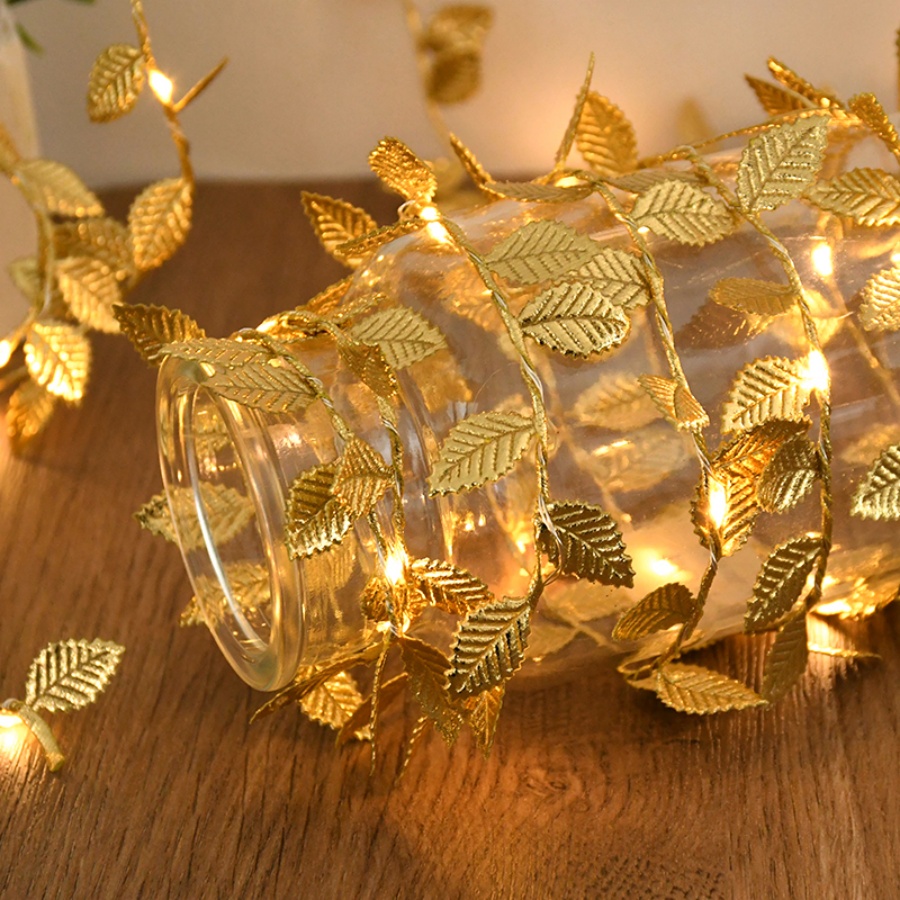 Golden Leaf Rattan Copper Wire – Outdoor Lighting No Wiring recenzja i cena