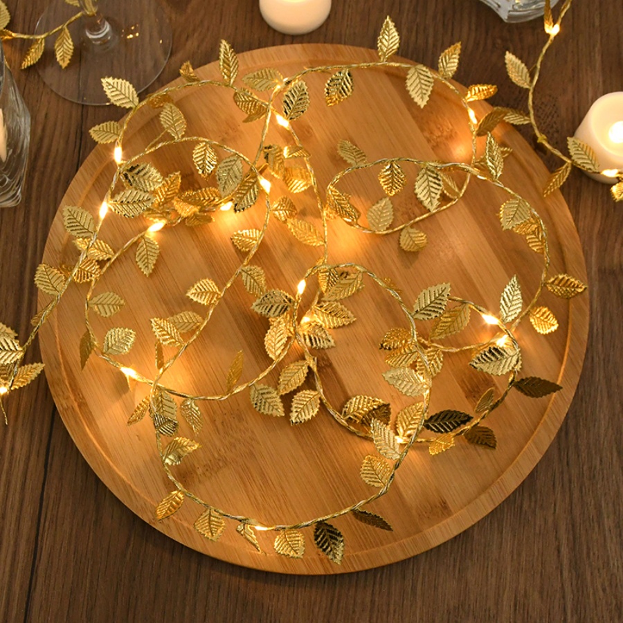 Golden Leaf Rattan Copper Wire – Outdoor Lighting No Wiring recenzja i cena