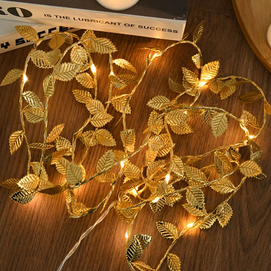 Golden Leaf Rattan Copper Wire – Outdoor Lighting No Wiring recenzja i cena