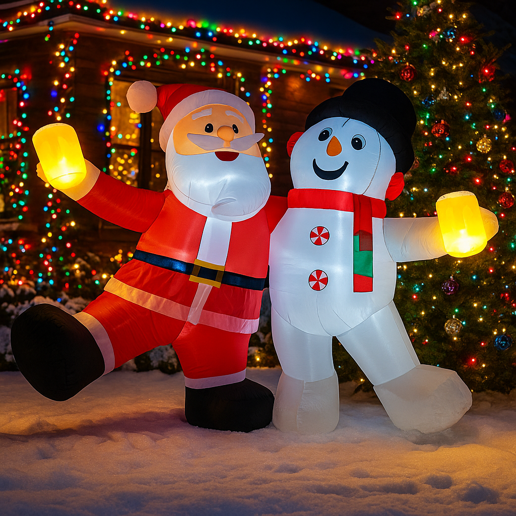 1.8M/5.9FT Inflatable Santa Cl – Outdoor Lighting Manufacturers recenzja i cena