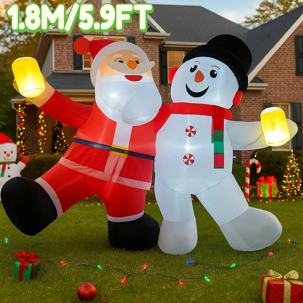 1.8M/5.9FT Inflatable Santa Cl – Outdoor Lighting Manufacturers recenzja i cena
