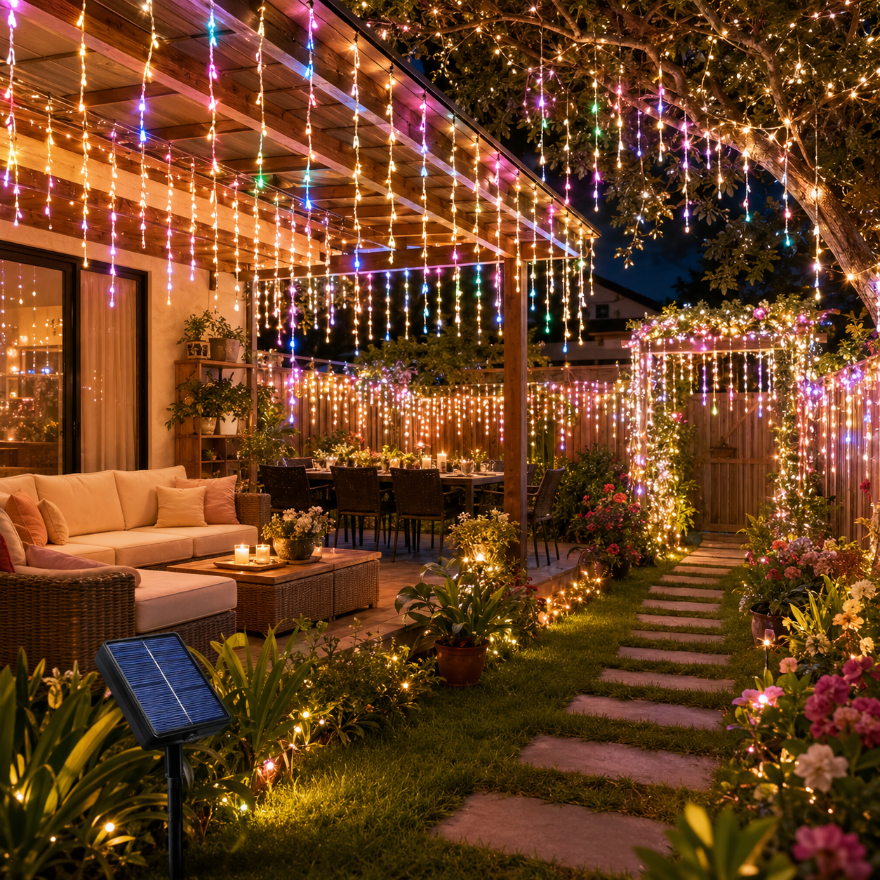 4M 8M Solar Icicle String Ligh – Outdoor Lighting Ikea recenzja i cena