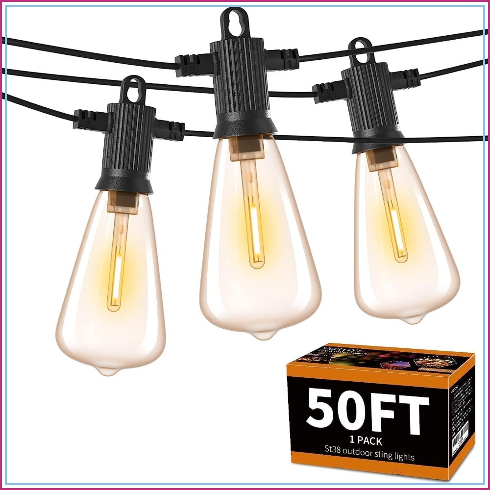 50FT Outdoor String Lights wit – String Light Bistro recenzja i cena