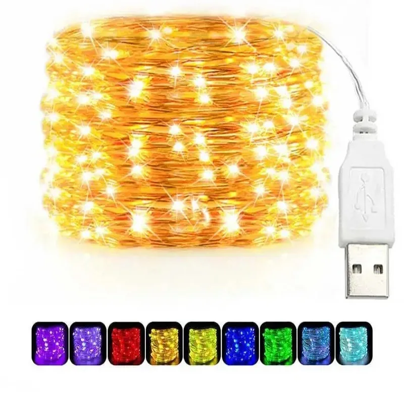 USB LED String Lights Copper S – Outdoor Lighting No Wiring recenzja i cena