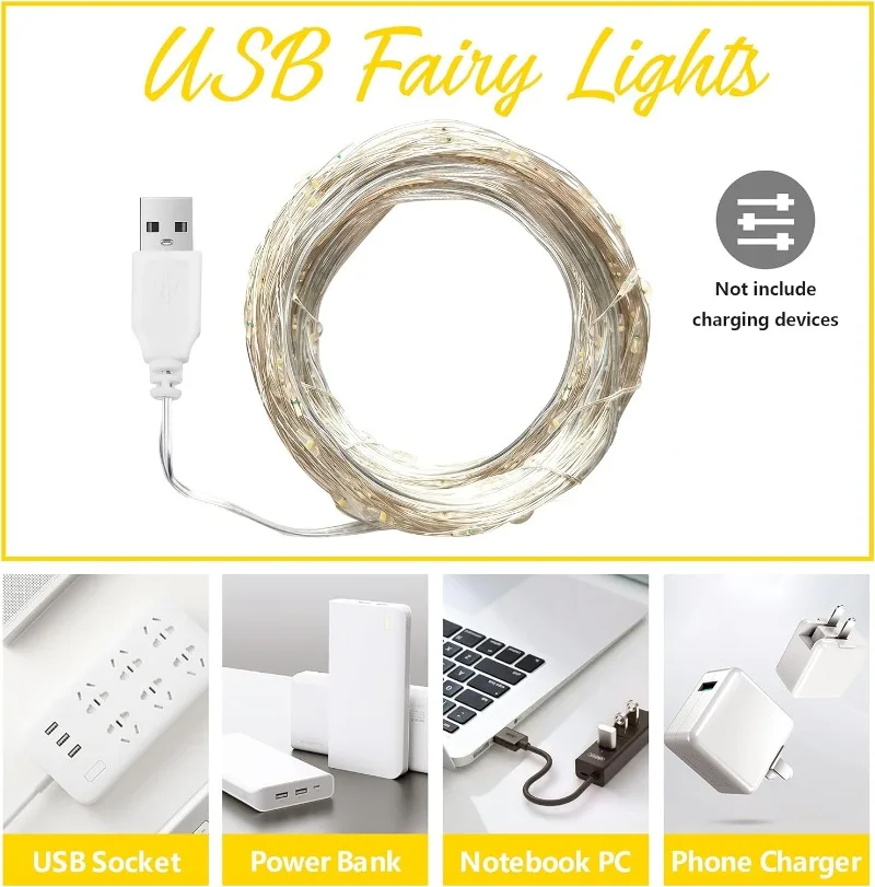USB LED String Lights Copper S – Outdoor Lighting No Wiring recenzja i cena