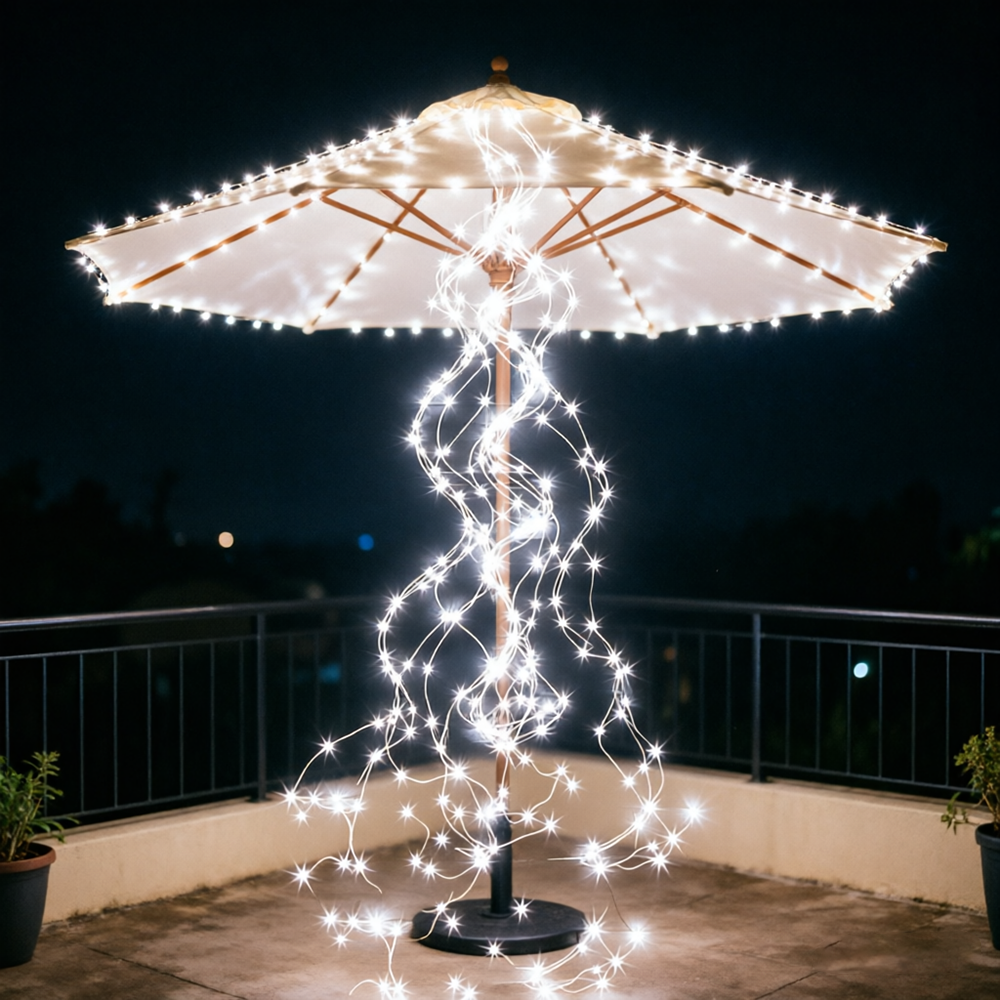 Solar Waterfall Light String 2 – Outdoor Lighting No Wiring recenzja i cena