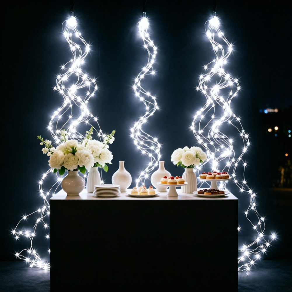Solar Waterfall Light String 2 – Outdoor Lighting No Wiring recenzja i cena