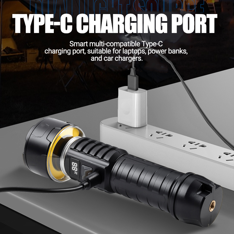 COB LED Flashlight Rechargeabl – Outdoor Lighting Globes recenzja i cena