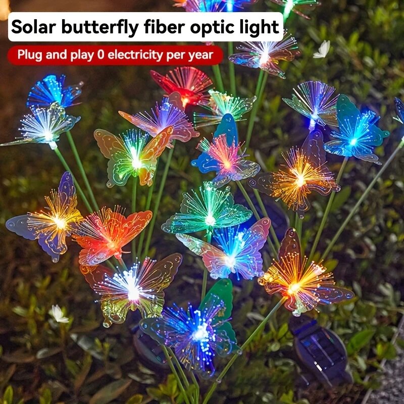 1PC 6-Head LED Solar Fiber Opt – Outdoor Lighting Yard Ideas recenzja i cena