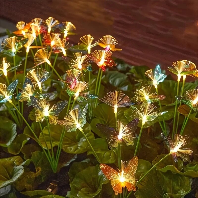 1PC 6-Head LED Solar Fiber Opt – Outdoor Lighting Yard Ideas recenzja i cena