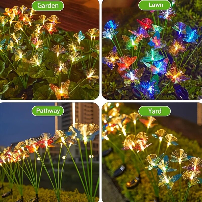 1PC 6-Head LED Solar Fiber Opt – Outdoor Lighting Yard Ideas recenzja i cena