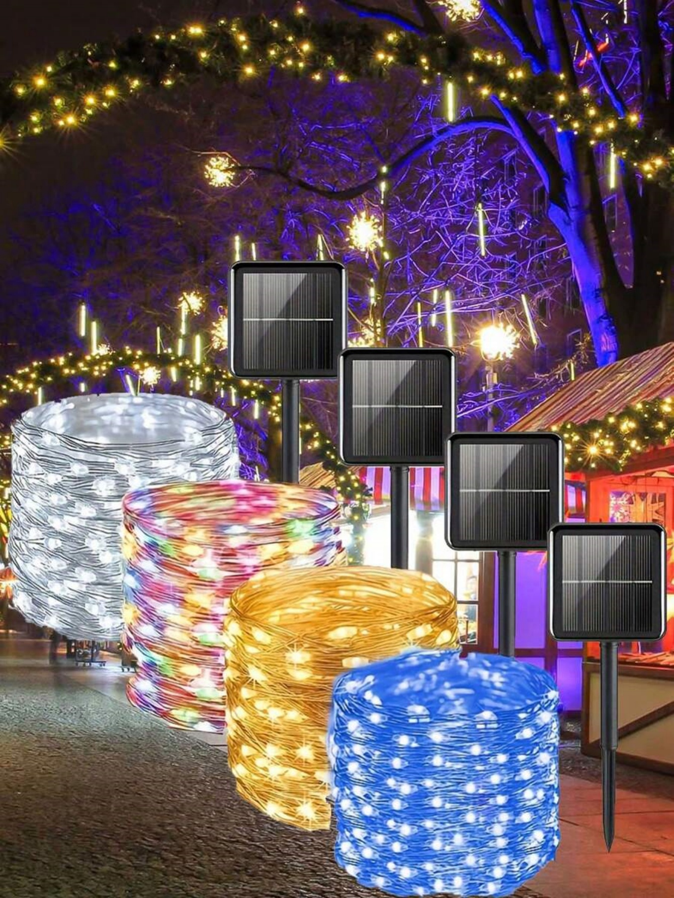 1pc 50/100/200/300LED Solar Fa – Outdoor Lighting No Wiring recenzja i cena