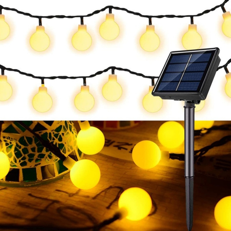 100 LED Frosted Globe Solar St – Outdoor Lighting For Christmas recenzja i cena