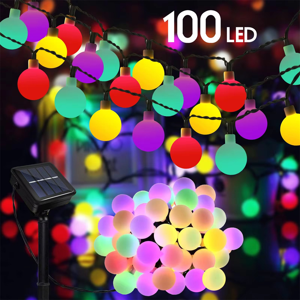 100 LED Frosted Globe Solar St – Outdoor Lighting For Christmas recenzja i cena