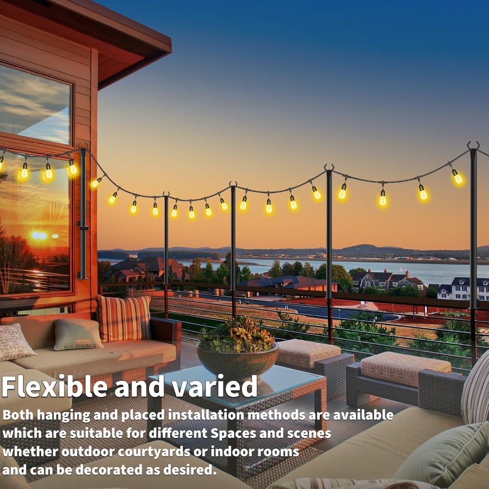 5Ft String Light Poles for Out – String Light Bistro recenzja i cena