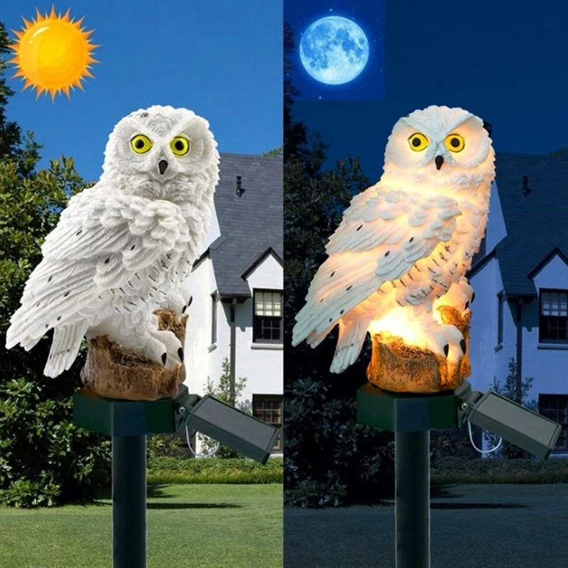 Solar Owl Statue Garden Light  – Outdoor Lighting Wire recenzja i cena