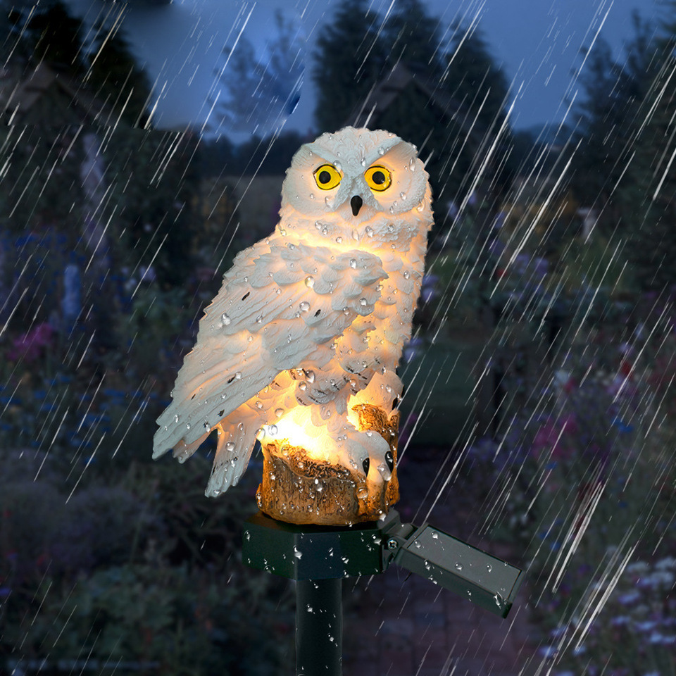 Solar Owl Statue Garden Light  – Outdoor Lighting Wire recenzja i cena
