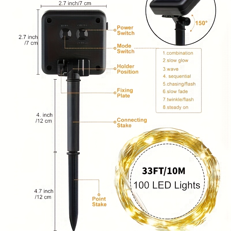 8/9-Pack Solar-Powered Outdoor – Outdoor Lighting Wire recenzja i cena