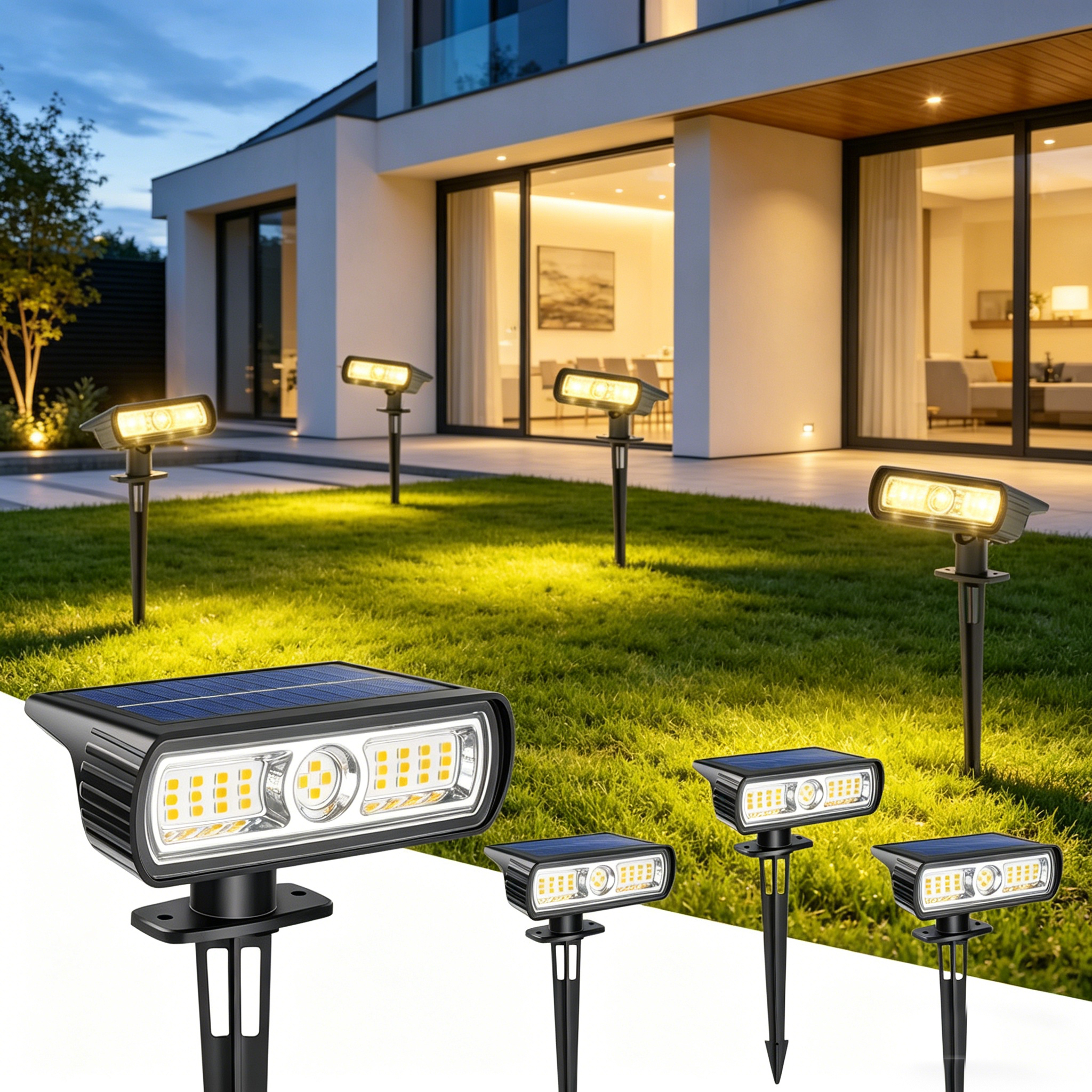 4 Pack Solar Landscape Spot Li – Wall Lighting Outdoor recenzja i cena