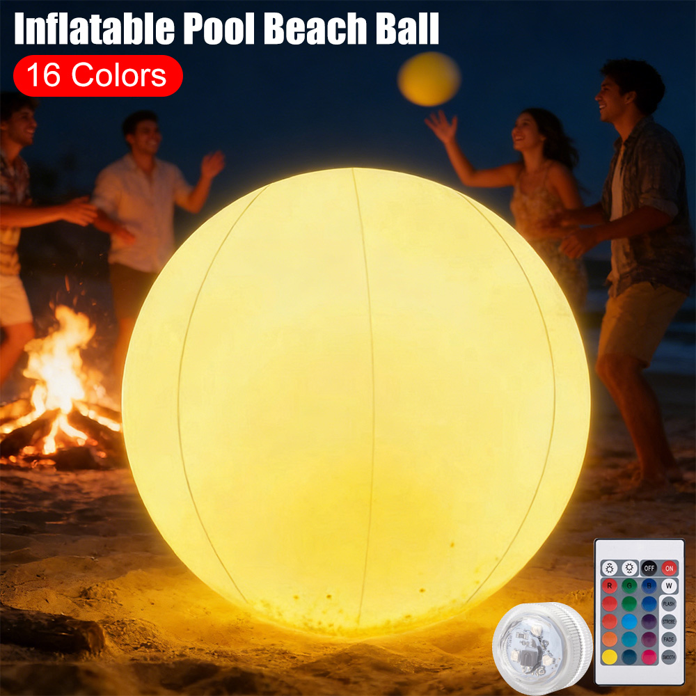 Inflatable Pool Beach Ball Lum – Outdoor Lighting Around Pool recenzja i cena