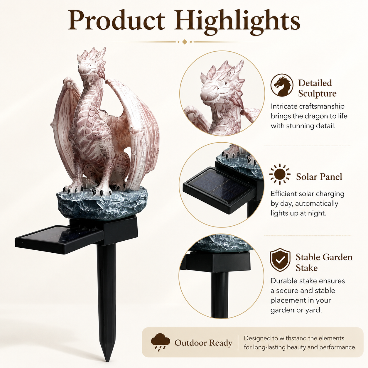 Solar Powered Dragon Garden St – Outdoor Lighting Company recenzja i cena